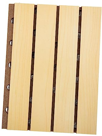 WESIEVYA Schalldämmendes Holzpaneel Mit Lochbohrung Akustikpaneel Für Studio Heimkino Kinderzimmer Schallabsorber Helle Holzoptik