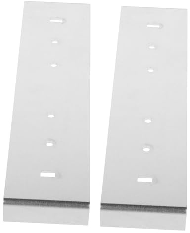 Silber Briefkasten Robust, 2 Stück, aus Metall, Montagehalterung