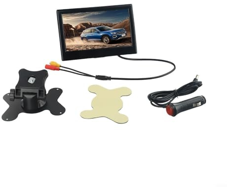 Oniissy 17,8 cm (7 Zoll) TFT-LCD-Farb-HD-Monitor, LKW-Traktor, bidirektionaler Video-Eingang, Rückfahrfunktion für Auto, CCTV, Rückwärtsgang 0 bis 80 Grad Celsius