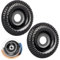 Angle Grinder Wood Carving disc, 4 Inch (100mm) Angle Grinder Wood Sanding Disc, Pack of 2 Woodworking Tools, Angle Grinder Attachments, Woodworking Tools, Suitable for Wood Carving (Black)