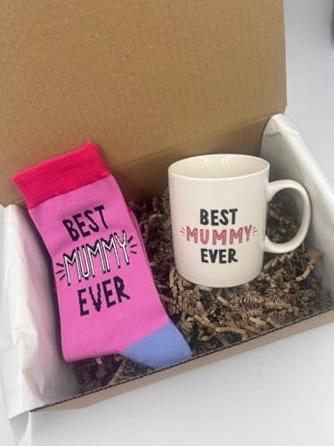 Woodside Home Living Mummy - Mug & Socks Treat Gift Box | Mother's Day | Mum Gift Idea | Birthday