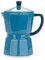 Balvi Mug Moka Color Azul Taza en Forma de cafetera Italiana con Tapa Cerámica 350 ml