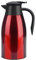 2L Pichet Isotherme Pour Café Thermos En Acier Inoxydable Double-Wall Vacuum Isolé Thermos Café Pot Thermos Avec Poignée Et Bec Pour Bureau Hôtel Et Restaurant (Rouge)
