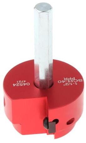 Milageto PVC-Rohr-Reibahle, PVC-Fitting Saver mit Sechskantschaft zum Entfernen der Stecknabe, Auspuffrohr, Abflussrohr, 1.5inch