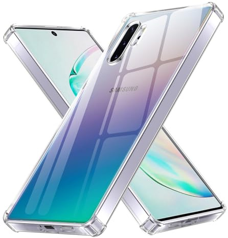 Olgary Hülle für Samsung Galaxy Note 10+/Note 10 Plus 4G/5G,Handyhülle Klare Stoßfeste Dünne Silikon Anti-Kratzer Transparent TPU Rückseite für Samsung Galaxy Note 10+ 6.75(Durchsichtig)