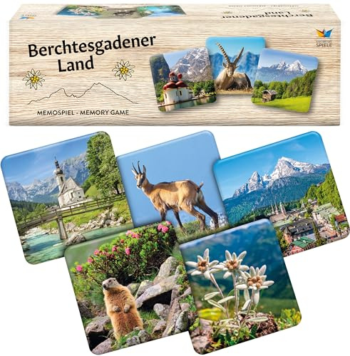 Starnberger Spiele - Berchtesgadener Land - Memospiel für die Familie | Kartenspiel für Erwachsene und Kinder ab 6 Jahren - Geschenk für Bergfreunde