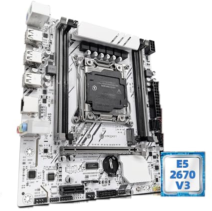 SHEENYXH Scheda Madre Kit Set Scheda Madre Fit for ZSUS X99 con CPU LGA2011-3 Xeon E5 2670 V3 DDR4 16 GB (1 * 16 GB) 2133 MHz Memoria RAM NVME M.2 SATA(Motherboards)
