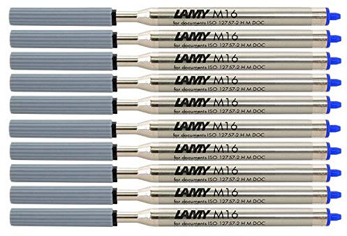 Lamy M16 Mine für Lamy Kugelschreiber F blau, 10 x 1