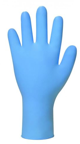 Polyco GL891 Nitrile Disposable Gloves, Powder Free, Blue, Small