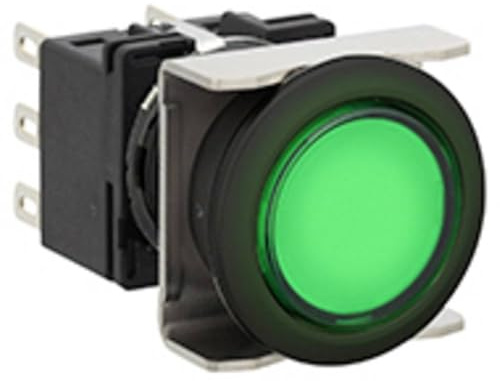 Idec LB6L-M1T64G LB6L-M1T64G Leuchtdrucktaster 250 V, 125 V, 30 V 5 A 2 x Aus/(Ein) tastend (Ø) 22 mm IP65 1 St.