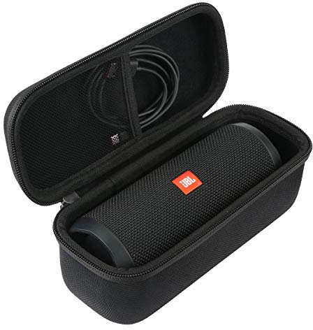 Khanka Hard Travel Case Replacement for JBL FLIP5 Flip 5 / Flip 6 Waterproof Portable Bluetooth Speaker (Short Black)