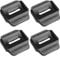 Floor Protector Castor Cups for Wooden Floors, Laminate, Linoleum Flooring, Tiles - Rubber Furniture Pads for Bed, Sofa, Chair Feet - Home & Office Carpet Protection - 4-Pack