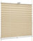 SchattenFreude Klemmfix-Plissee für Fenster | Mit Klemm-Haltern | Ohne Bohren | Beige, Breite: 85cm x Höhe: 130cm