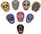 8Skull Aufnäher zum Aufbügeln Aufnäher Patches Erwachsene Punk Schädel Aufnäher Kinder Mädchen Jungen Bestickte Patches Selbstklebend für DIY Patches zum Aufbügeln Patch Sticker Jeans Kleidung Patches
