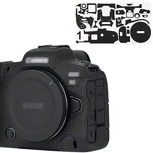 KIWIFOTOS Camera Body Skin Guard Protector Anti-Scratch Cutting Sticker Protector Film for Canon EOS R5 - Matrix Black