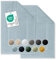 Blumtal 2er Set Premium Frottier Badematte - Badeteppich Oeko-TEX® Zertifiziert, waschbarer Badvorleger 50x80cm, saugstark & weich, hellblau