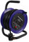 Ex-Pro 2 Gang Mini Open Cable Reel Extension Lead with Handle and Thermal Cut Out, 10m, Blue