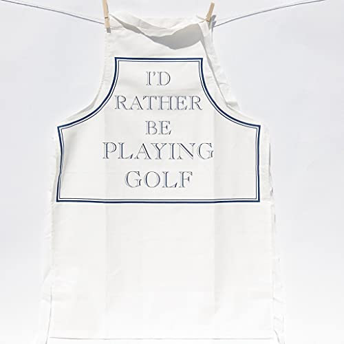 Stubbs Mugs I'd Rather Be Playing Golf Apron White