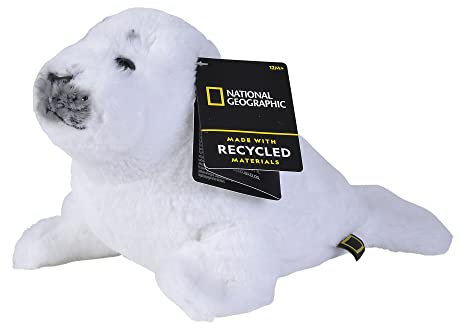Simba 6315870108 - Disney National Geographic Seehund, 25cm Plüschtier, für Kinder ab den ersten Lebensmonaten geeignet