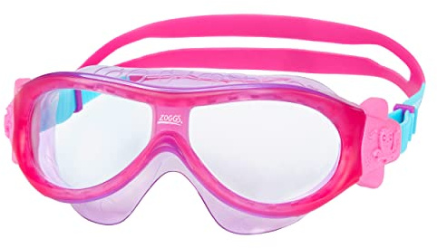 Zoggs Máscara fantasma para niños con protección UV y gafas de natación antivaho, rosa/púrpura/aguamarina, 0-6 años
