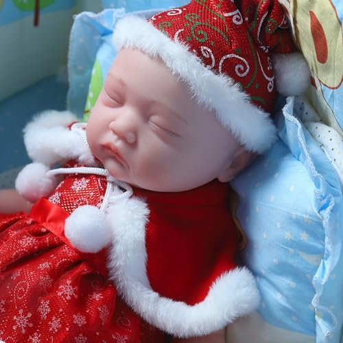 COSDOLL Reborn Puppe Mädchen 45 cm - Lebensechte Babypuppen Silikon Kinderpuppe Baby Puppen, Geschenke für Mädchen Kinder 6+