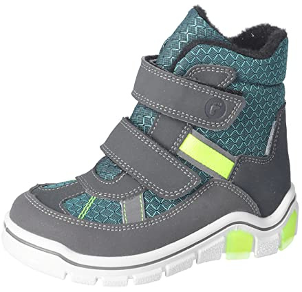 RICOSTA Jungen Winterstiefel Gabris,Kinder Boots,WMS:Mittel,lose Einlage,Sympatex,waschbar,Winterboots,gefüttert,Grigio/Arctic (480),30 EU
