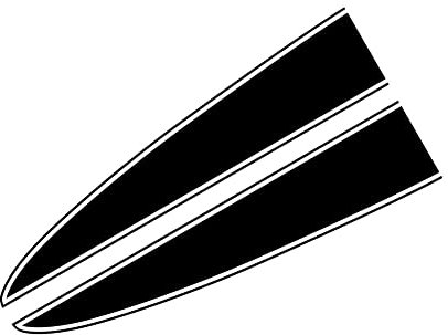 Racing Sport Streifen Motorhaube Aufkleber,Asudaro 2stücke Auto Seitenstreifen Motorhaube Aufkleber PVC Universal Karosserie Seitenschweller Tür Dekor Aufkleber DIY Styling Zubehör,helles Schwarz