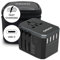ORION Universal Travel Adapter International Travel Plug Adapter with 1 USB C & 2 USB Ports Worldwide Plug Adaptor Holiday Essentials Universal Plug Adaptor Plug Extension Socket Travel essentials