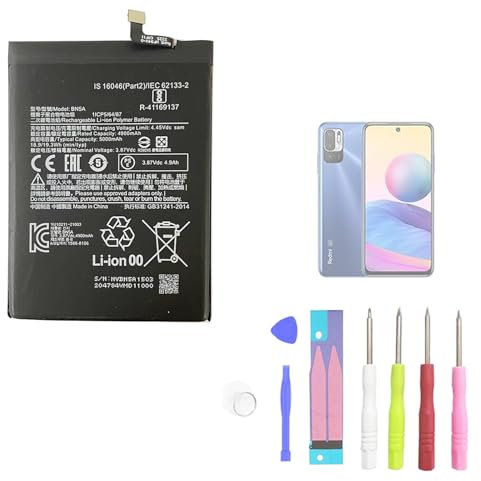 Aousavo BN5A ersatz akku Kompatibel mit Xiaomi Redmi Note 10 5G mit Free Toolkit