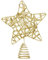SPRINGOS Weihnachtsbaumspitze Christbaumspitze Stern Glitzer Weihnachtsbaumschmuck 16 cm