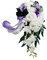 JAWSEU Brautstrauß Braut Brautjungfern Blumensträusse Hochzeit Rosen Strauß Blumenstrauß künstlicher Rosenstrauß Bouquet Deko, Wasserfall Künstliche Rosenblüten mit Schleife, Tischdekoration