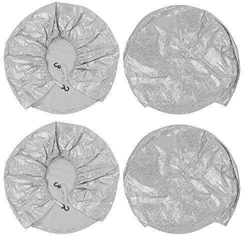 FEAW Reifen-Sonnenschutz, wasserdicht und -beständig Einfache Montage und Demontage Reifenabdeckungsschutz Guter Sonnenschutz für LKW für PKW für Anhänger(23-25