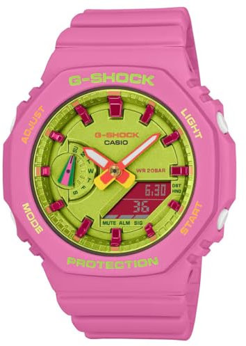Casio Orologio Analogico-Digitale al Quarzo Donna con Cinturino in Plastica GMA-S2100BS-4AER
