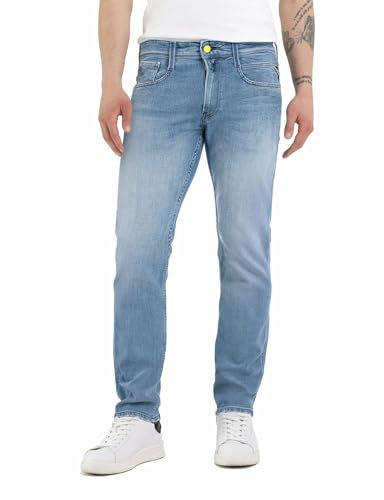 Replay Herren Jeans Anbass Slim-Fit, Light Blue 010 (Blau), 31W / 34L