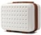 KONO Kosmetikkoffer Schminkkoffer Leicht Handgepäck Tragbar Beautycase Damen 100% ABS Make Up Koffer mit Handgriff und Reißverschluss Hartschalen 31 * 22 * 18cm Weiß