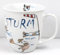 Witziger maritimer Becher Sturm 400ml Sprüche Tasse Plattdeutsch Kaffeebecher Comic