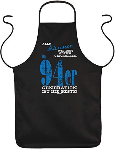 Männer Schürze 30 Geburtstag - Geschenk-Idee Kochschürze 30 Jahre - Jahrgang 1994 : Alle Männer werden ... 94er Generation ist die Beste - Geschenkschürze 30.Geburtstag