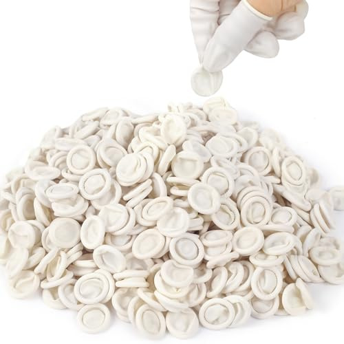 LECWELL Finger Cots Finger Gloves Disposable(Approx 480pcs),Medium Finger Protectors,Finger Covers Protection for Finger Tips,Thumb Protector for Electronic Repair, Handmade, Industrial Apply