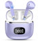 POMUIC Bluetooth Kopfhörer, Kopfhörer Kabellos Bluetooth 5.3 mit 4 ENC Noise Cancelling Mic, Kopfhörer In Ear HiFi Stereo, 40 std Spielzeit, LED-Anzeige, Ohrhörer für Arbeit Spiel Sport, Hellviolett