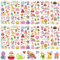 UPINS Geburtstag Sticker für Kinder - 12 Blatt Happy Birthday Aufkleber 3D Niedliche Aufkleber für Party Deko