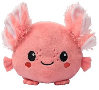 moses. Flauschiges Wende-Axolotl, niedliches Stimmungs-Kuscheltier für Kinder, wendbares Stofftier mit einem glücklichen und traurigen Gesicht, waschbares und pflegeleichtes Plüschtier