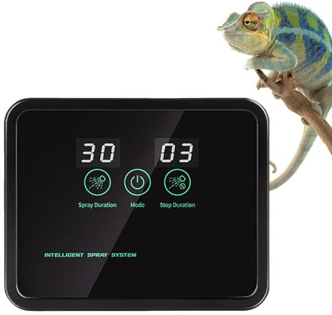 Reptiles Automatic Mister, Reptile Humidifiers Smart Misting System Automatic, Reptile Mister Fogger With Timer, 360° Adjustable Misting Nozzles, Terrariums Humidifiers For Rainforest Plants Amphibian