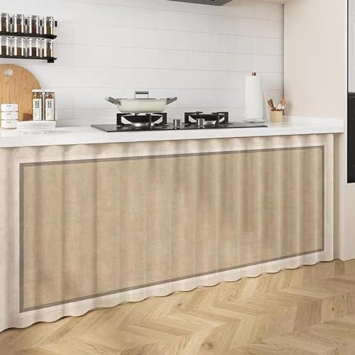 Meuble de rangement noir avec rideau pour meuble sous évier et placard, bibliothèque, étagère pour salon, cuisine, fenêtre, 120 cm x 60 cm