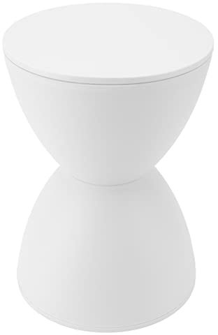 Eujgoov Tabouret en Forme de Sablier Ménage, Tabouret en Forme de Sablier, Tabouret Rond en Plastique Tabouret en Forme de Sablier Tabouret de Jardin Décoratif Table d'appoint en Forme