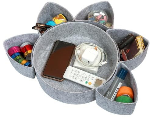 Felt Drawer Organizers Bins Tray, Drawer Divider Storage Bins, Desk Organizer Tray, Vanity Drawer Organizer, Catchall Tray for Jewelry, Office Drawer Organizer, Storage Organizer for Gadgets,