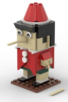 Leonetti Giocattoli Pinocchio Costruzione in Mattoncini 123 pz.