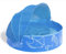 Hikiddy Piscina per Bambini con Tettuccio Parasole, Design Marino, Blu, Portatile