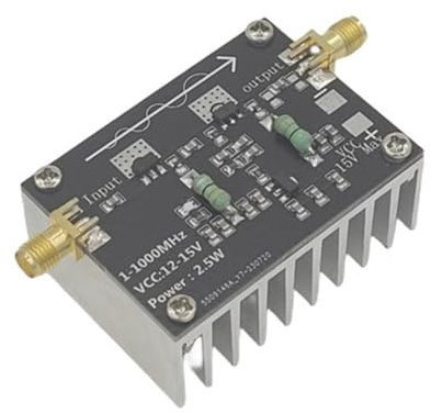 PAGJHRFJG Amplificatore di Potenza 1-1000 MHz/2,5 W HF VHF UHF FM Modulo Amplificatore di Potenza di Modulazione di Frequenza