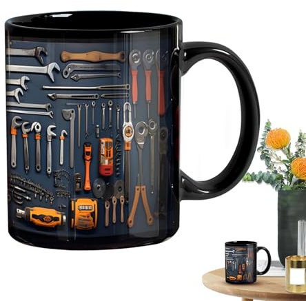 Tool Box - Design Ceramic Mug | Mechanical Tool Box - Mug for Coffee and Tea | Gift for Men for Father's Day or Birthday