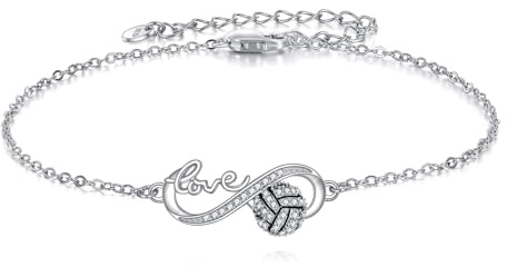 ONEFINITY Baseball/Basketball/Volleyball Armband Sterling Silber Armbänder Sport Schmuck Geschenk für Damen Frauen Mütter